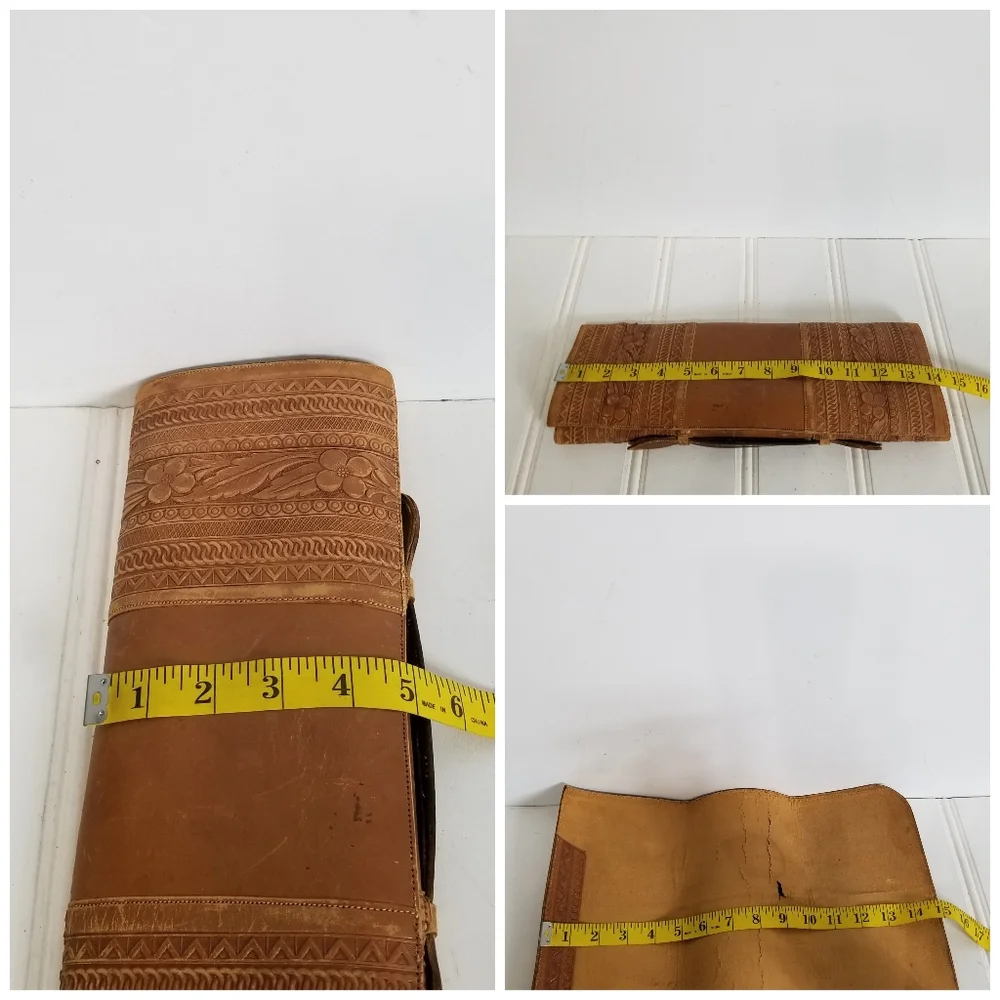 Leather Parchment Paper Holder